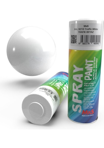 - Ral 9016 - Trafik Beyaz - Sprey Boya 400ML