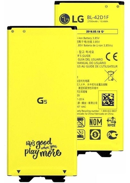 Lg G5 H850 Batarya Pil