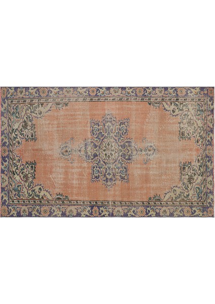 Klasik Modern Vintage Eskitme Halı 162 x 270 cm 7991