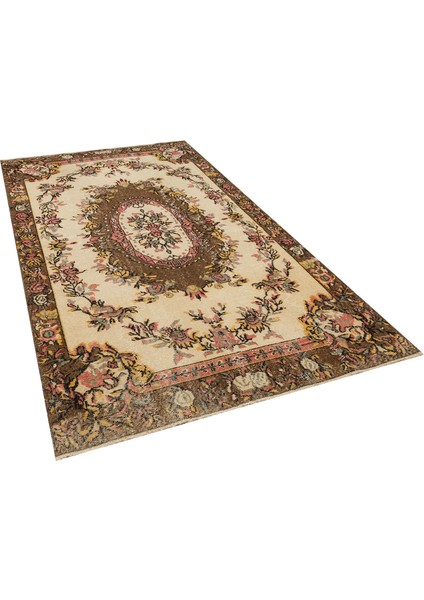 Klasik Modern Vintage Eskitme Halı 154 x 281 cm 8022