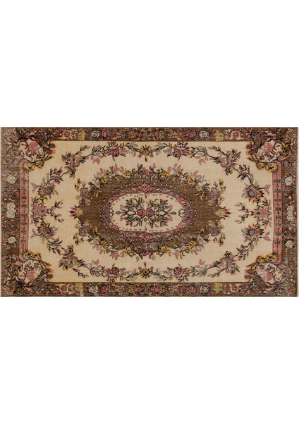 Klasik Modern Vintage Eskitme Halı 154 x 281 cm 8022