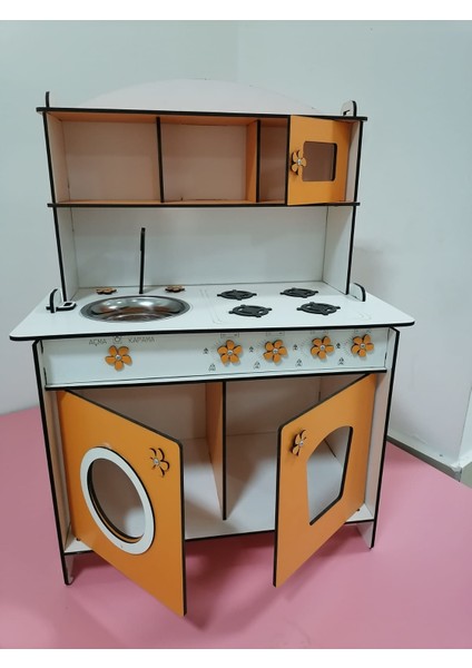80 x 60 Ahşap Mutfak Turuncu 6.4 mm Mdf