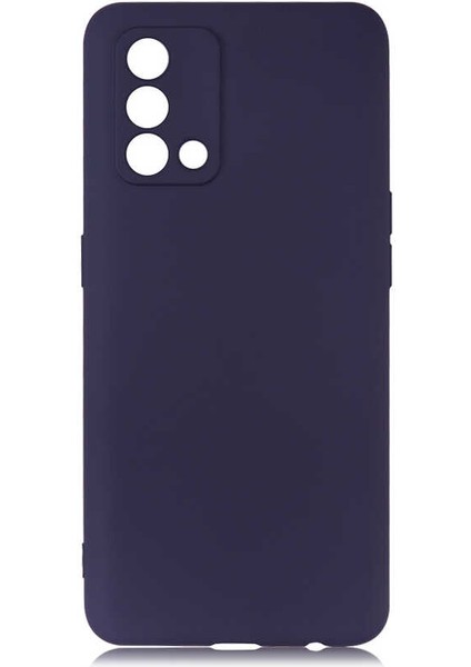 - Oppo A74 4G - Kılıf Mat Soft Premier Silikon Kapak - Lacivert