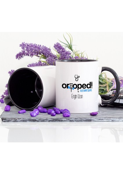 Kişiye Özel Ortopedi Uzmanı Kupa Bardak - Lacivert fiyatları