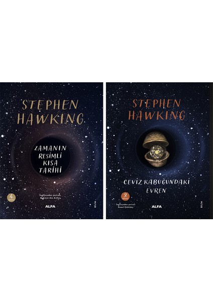 Zamanın Resimli Kısa Tarihi - Ceviz Kabuğundaki Evren - 2 Kitap - Stephen Hawking