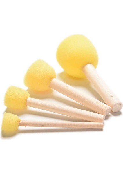 Ahşap Saplı Sarı Sünger Set