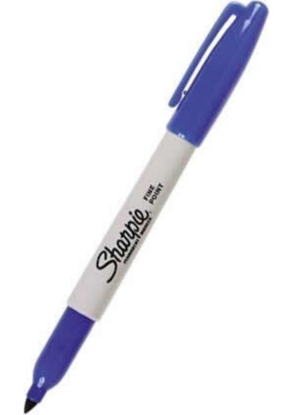 Fine Permanent Markör Kalem Mavi 3'lü