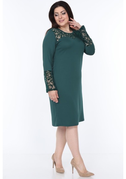 Yeşil Ispanyol Kol Elbise 30Y-1050 modelleri
