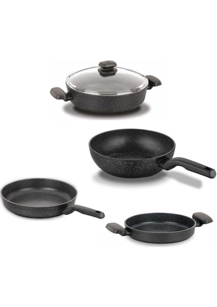Ornella Karnıyarık Tava Wok Sahan Set 28 cm