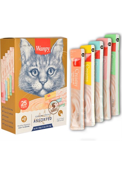 Karışık Sıvı Kedi Ödülü 25*14 gr Mix