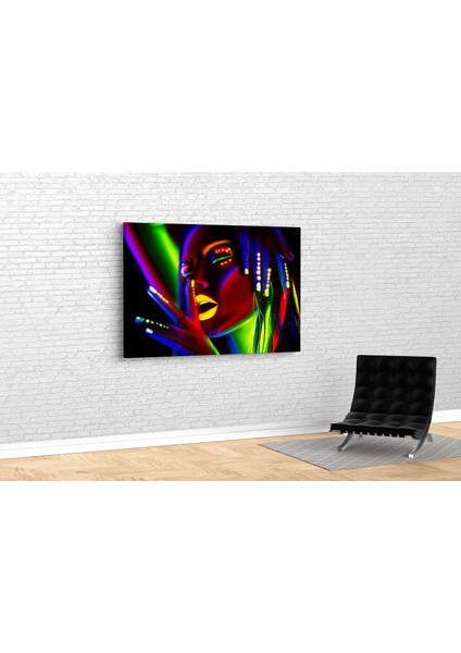 Neon Kadın Kanvas Tablo fiyatları