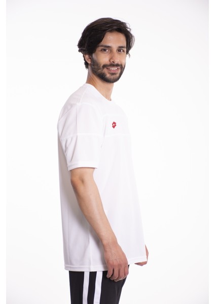 T-Shirt Erkek Beyaz/kırmızı-Lucca Tee Pl modelleri