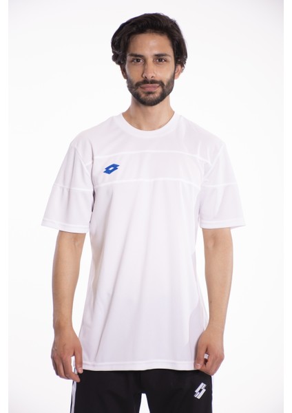 T-Shirt Erkek Beyaz/saks Mavi-Lucca Tee Pl