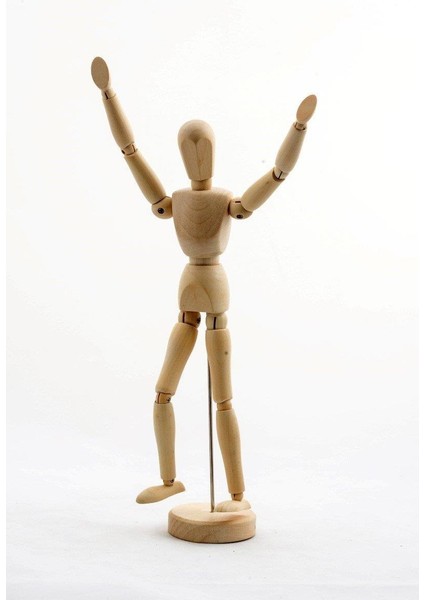 Ahşap Model Manken 20 cm Eskiz Mankeni Modelling Hediyelik