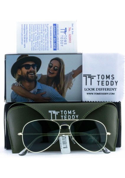 Polarize/uv Metal Güneş Gözlüğü Altın TT1022-55C103 modelleri