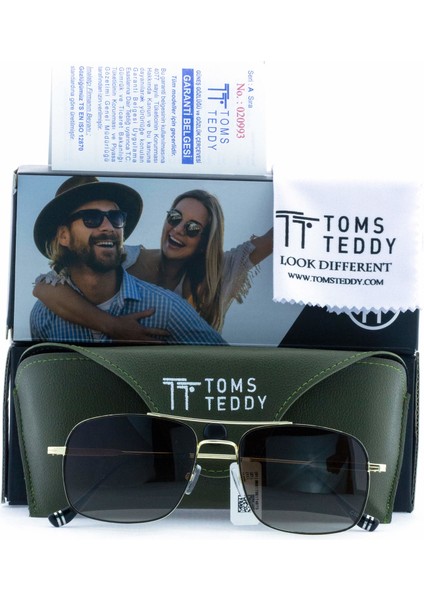 Polarize/uv Metal Güneş Gözlüğü Altın Siyah TT1052C103-SİYAH