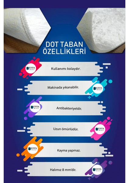 Cappio Simetrik Kare Desenli Dijital Baskılı Yuvarlak Halı