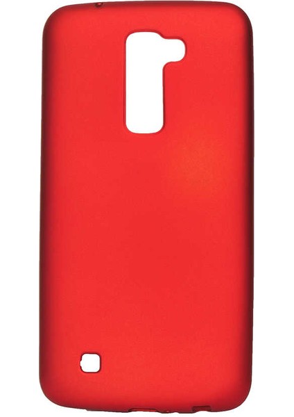 Lg K10 Kılıf Yumuşak Pürüzsüz Esnek New Style Case Esnek Kırmızı