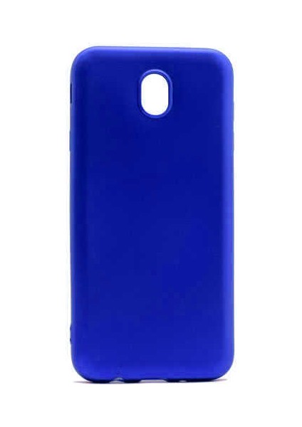 - Samsung Galaxy J7 Pro - Kılıf Mat Soft Premier Silikon Kapak - Saks Mavi - T1658