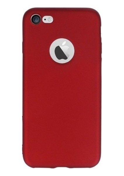 Apple iPhone 7 Kılıf Yumuşak Pürüzsüz Esnek New Style Case Esnek Kırmızı