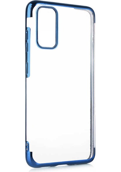Samsung Galaxy M51 Kılıf Laser Paint Transparent Soft Series Mavi
