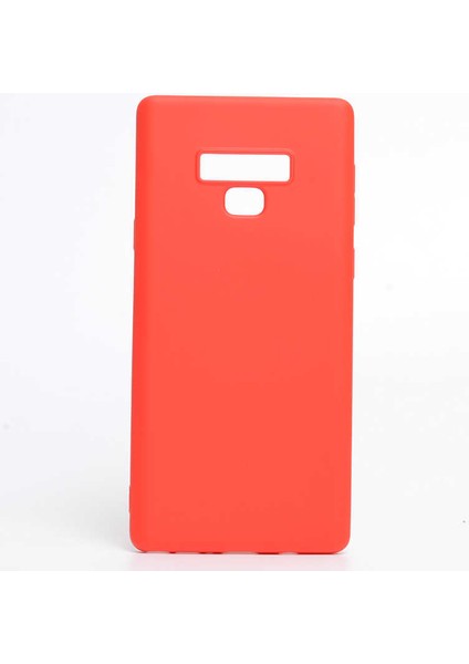 Samsung Galaxy Note 9 Kılıf Esnek Yumuşak Pürüzsüz Içi Kadife Case Kırmızı
