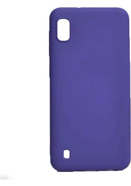 Samsung Galaxy A10 Kılıf Esnek Yumuşak Pürüzsüz Içi Kadife Case Lacivert