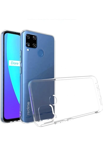 Realme C15 Kılıf Yumuşak Transparent Şeffaf Yüksek Kalite Şeffaf