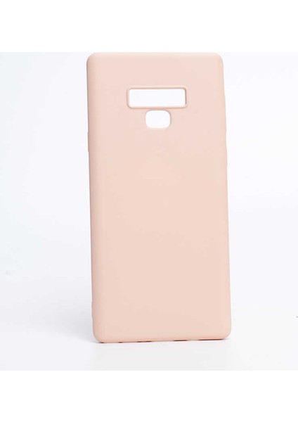 Samsung Galaxy Note 9 Kılıf Esnek Yumuşak Pürüzsüz Içi Kadife Case Pembe