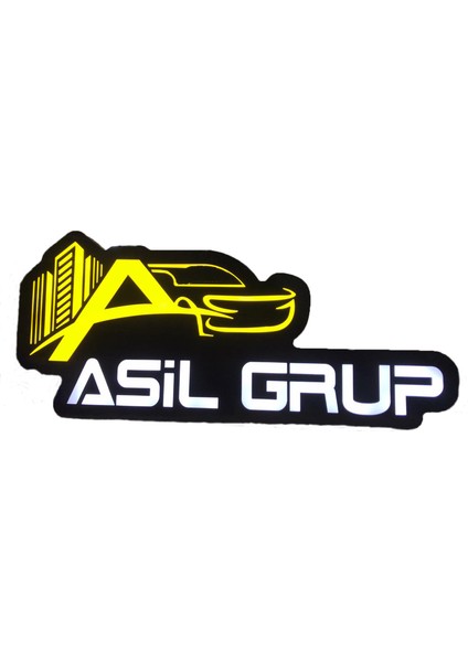 Asil Grup Yazılı Görsel Tabela 3D LED Neon Işıklı Kutu Harf Tabela Pleksiglass