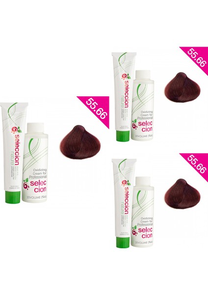 Naturel Color 60 ml 55.66 Kızıl Gece x 3 Adet