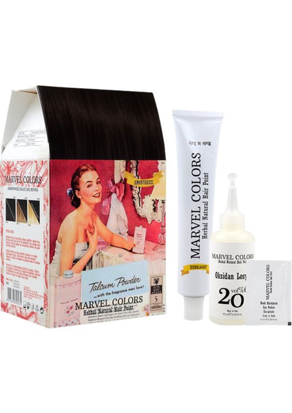 Herbal Naturel Hair Saç Boyası 5 Açık Kestane