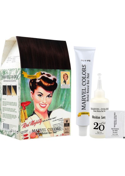 Herbal Naturel Hair Saç Boyası 6.3 Koyu Kumral Dore