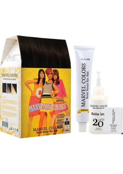 Herbal Naturel Hair Saç Boyası 7 Orta Kumral