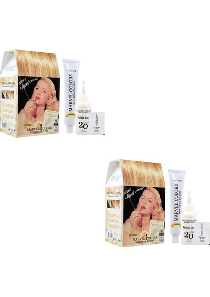 Herbal Naturel Hair Saç Boyası 9 Sarı x 2 Adet