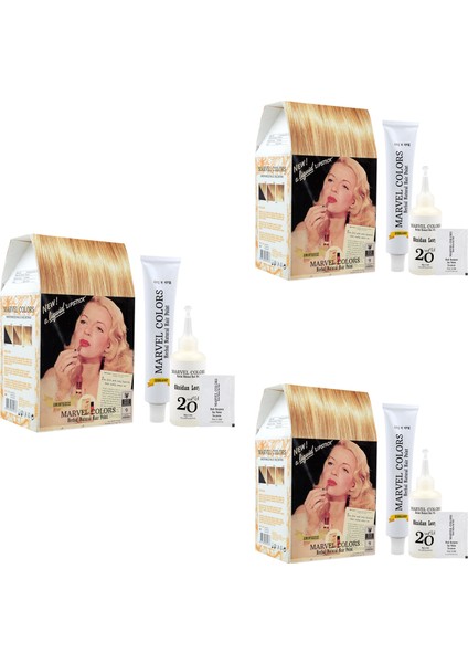 Herbal Naturel Hair Saç Boyası 9 Sarı x 3 Adet