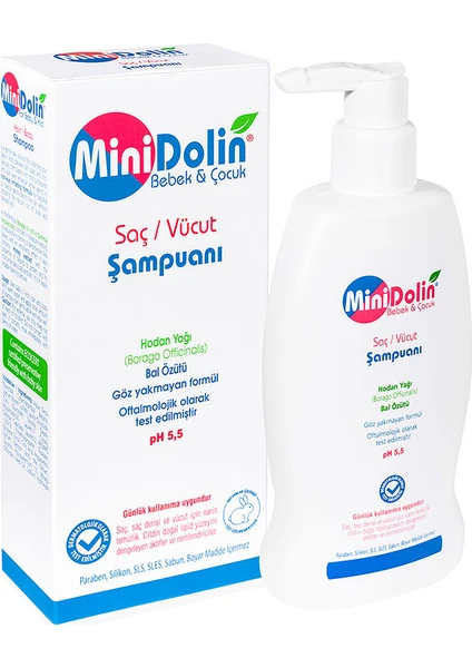 Minidolin Bebek ve Çocuk Saç Vücut Şampuanı 250ML