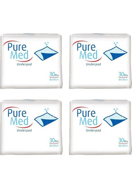 60X90 cm Yatak Koruyucu Örtü 30'lu 4 Paket