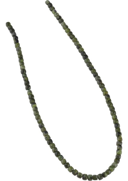 4 x 4 mm Küp Kesim Kanada Yeşim Taşı Dizi - DZ3907 fiyatları