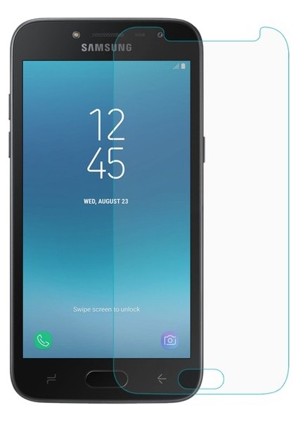 Samsung Galaxy J2 Pro 2018 Ekran Koruyucu 9h Kırılmaz Temperli Cam Şeffaf