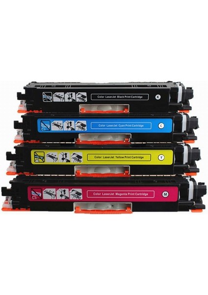 Laserjet M177 Uyumlu 4 Renk Muadil Toner Seti CF350A-351A-352A-353A