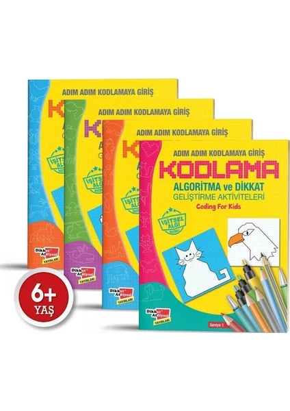 Adım Adım Kodlama Algoritma ve Dikkat Kitap 4'lü Set