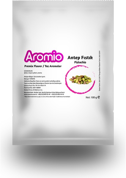 Antep Fıstığı Aroma Premix Toz Paket 35 gr