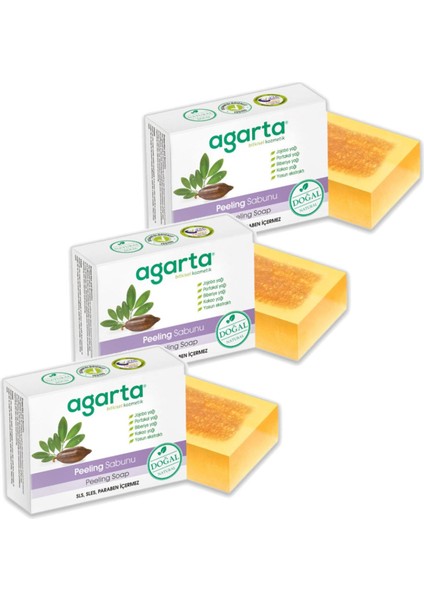 Doğal Peeling Sabunu 150 gr x 3 Adet