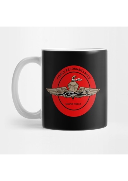 Us Marine Force Recon Logo Kupa Bardak