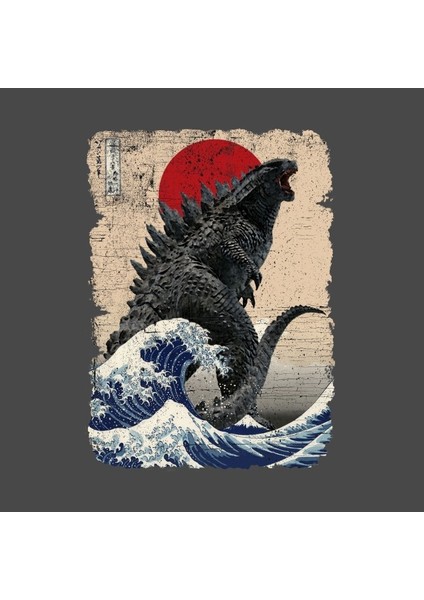 Godzilla And The Wave Kupa Bardak