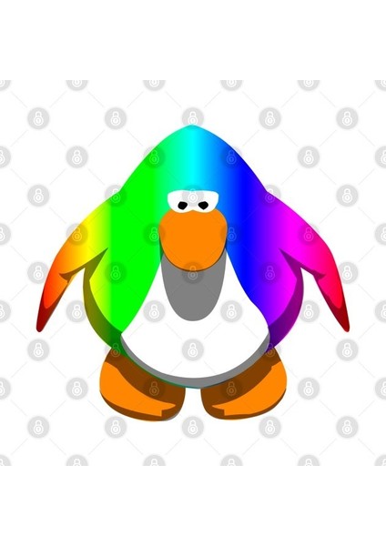 Club Penguin Rainbow Kupa Bardak
