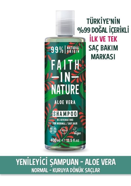 %99 Doğal Içerikli Yenileyici Şampuan- Normal & Kuruya Dönük Saçlar Için Aloe Vera