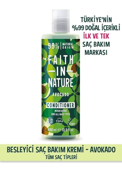 %99 Doğal Içerikli Besleyici Saç Bakım Kremi- Tüm Saçlar Tipleri Için Avokado