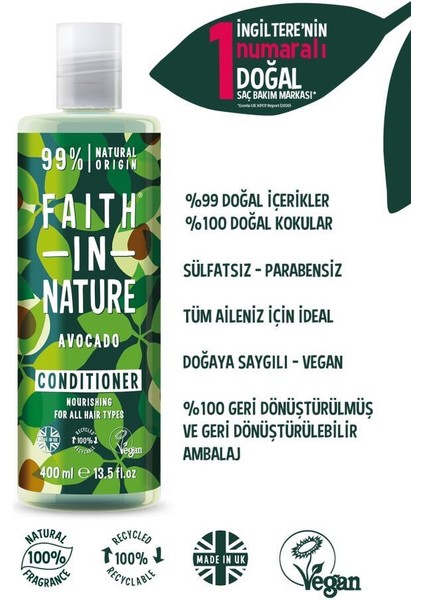 %99 Doğal Içerikli Besleyici Saç Bakım Kremi- Tüm Saçlar Tipleri Için Avokado fiyatları